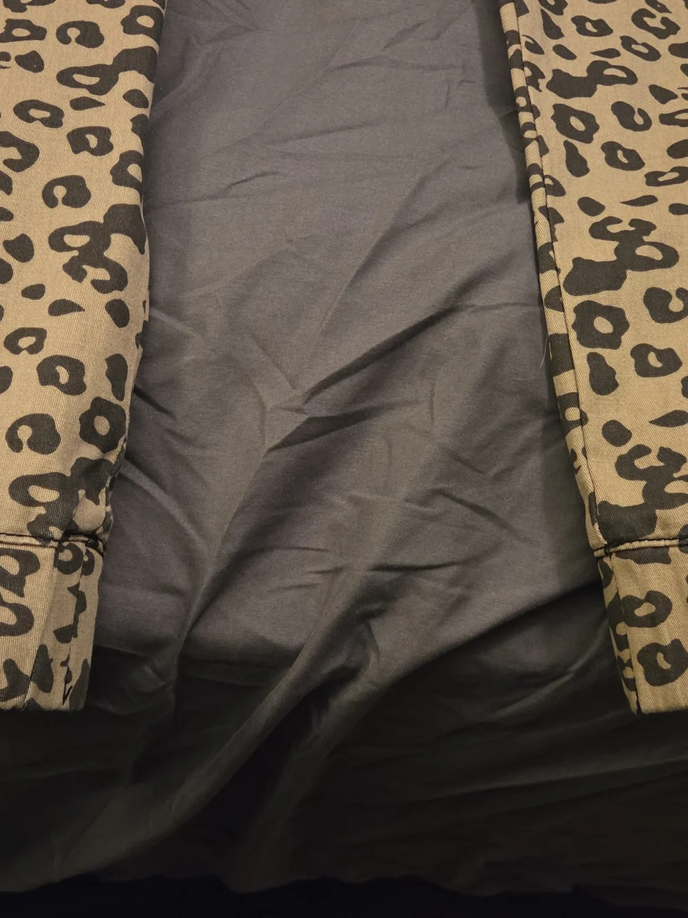 Almost Famous Leopard Print Skinny Jeans in Tan and Black